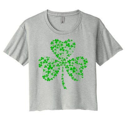 Family Of Shamrocks Cloverleaf Women's Crop Top Tee