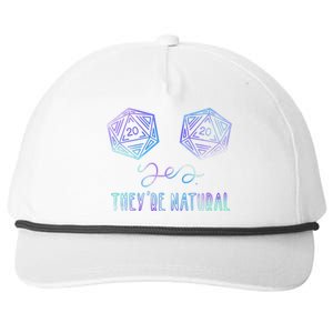 Fantasy Art Nerdy Gaming Yes They're Natural Snapback Five-Panel Rope Hat