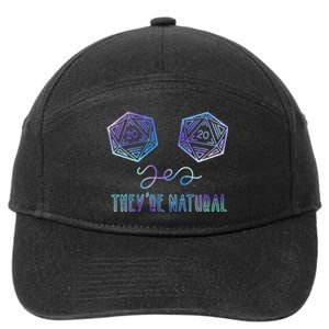 Fantasy Art Nerdy Gaming Yes They're Natural 7-Panel Snapback Hat