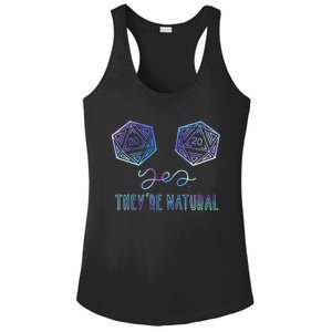 Fantasy Art Nerdy Gaming Yes They're Natural Ladies PosiCharge Competitor Racerback Tank