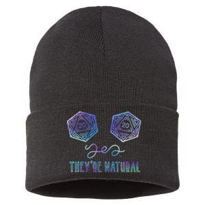 Fantasy Art Nerdy Gaming Yes They're Natural Sustainable Knit Beanie