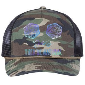 Fantasy Art Nerdy Gaming Yes They're Natural Retro Rope Trucker Hat Cap