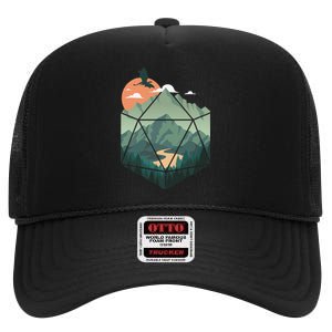 Fantasy Art Nerdy Gaming Geeky Gamer High Crown Mesh Back Trucker Hat