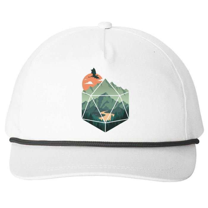 Fantasy Art Nerdy Gaming Geeky Gamer Snapback Five-Panel Rope Hat