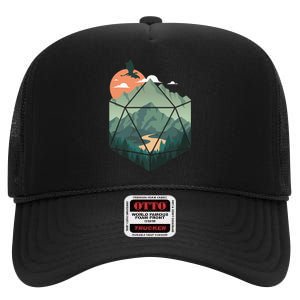 Fantasy Art Nerdy Gaming Geeky Gamer High Crown Mesh Back Trucker Hat