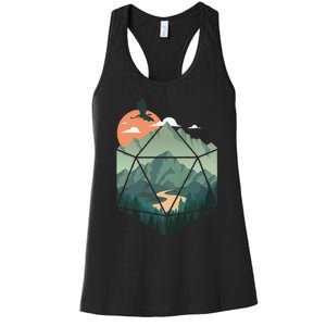 Fantasy Art Nerdy Gaming Geeky Gamer Women's Racerback Tank