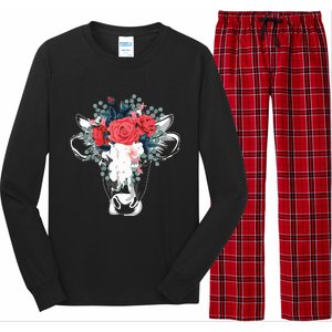 Farm Animal Nature Flower Gift Cow 4981 Long Sleeve Pajama Set