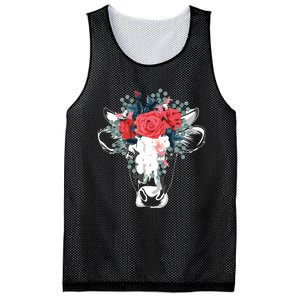 Farm Animal Nature Flower Gift Cow 4981 Mesh Reversible Basketball Jersey Tank