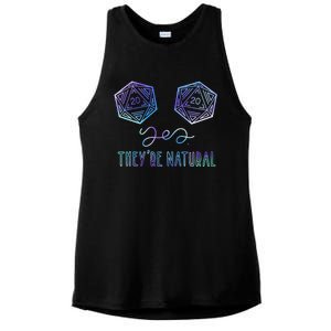 Fantasy Art Nerdy Gaming Yes They're Natural Ladies PosiCharge Tri-Blend Wicking Tank