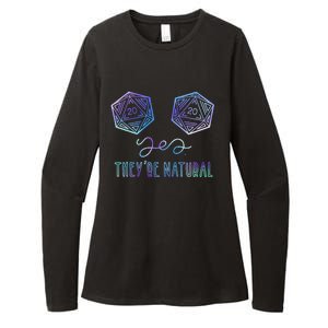 Fantasy Art Nerdy Gaming Yes They're Natural Womens CVC Long Sleeve Shirt