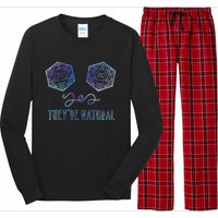 Fantasy Art Nerdy Gaming Yes They're Natural Long Sleeve Pajama Set