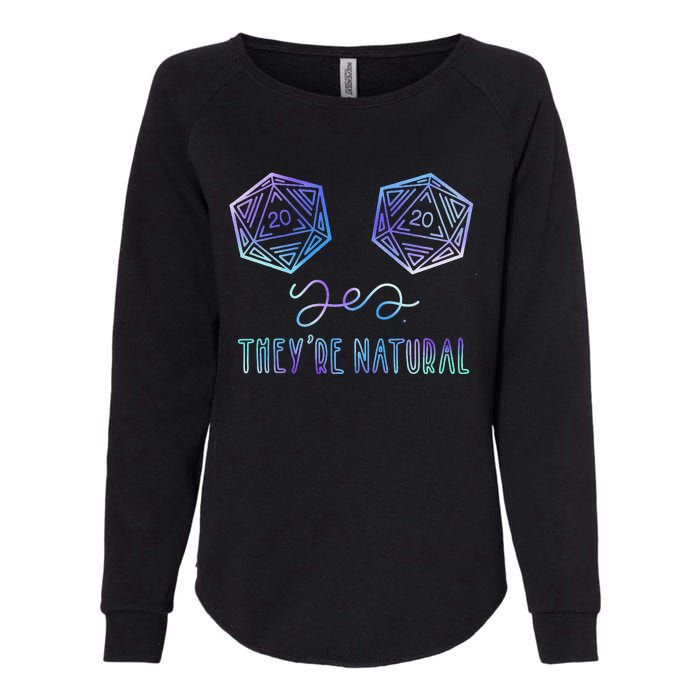 Fantasy Art Nerdy Gaming Yes They're Natural Womens California Wash Sweatshirt