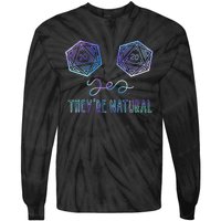 Fantasy Art Nerdy Gaming Yes They're Natural Tie-Dye Long Sleeve Shirt