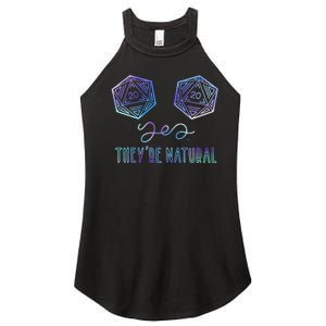 Fantasy Art Nerdy Gaming Yes They're Natural Women's Perfect Tri Rocker Tank