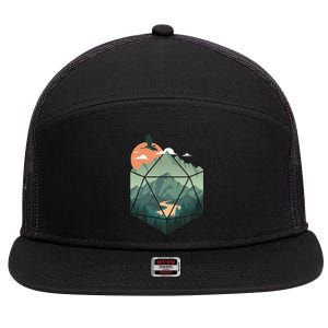 Fantasy Art Nerdy Gaming Geeky Gamer 7 Panel Mesh Trucker Snapback Hat