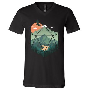 Fantasy Art Nerdy Gaming Geeky Gamer V-Neck T-Shirt