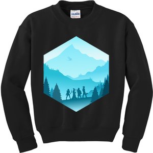 Fantasy Art Nerdy Gaming Geeky Gamer Kids Sweatshirt