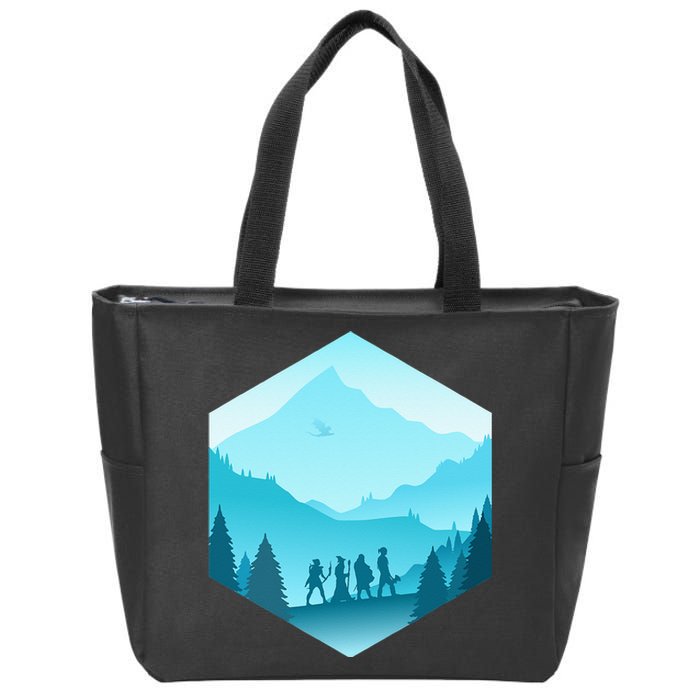 Fantasy Art Nerdy Gaming Geeky Gamer Zip Tote Bag