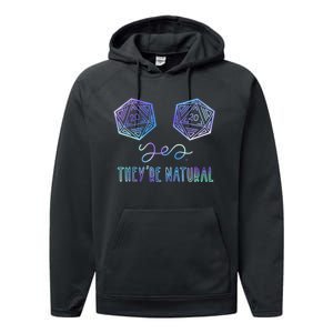 Fantasy Art, Nerdy Gaming, Yes They're Natural Performance Fleece Hoodie