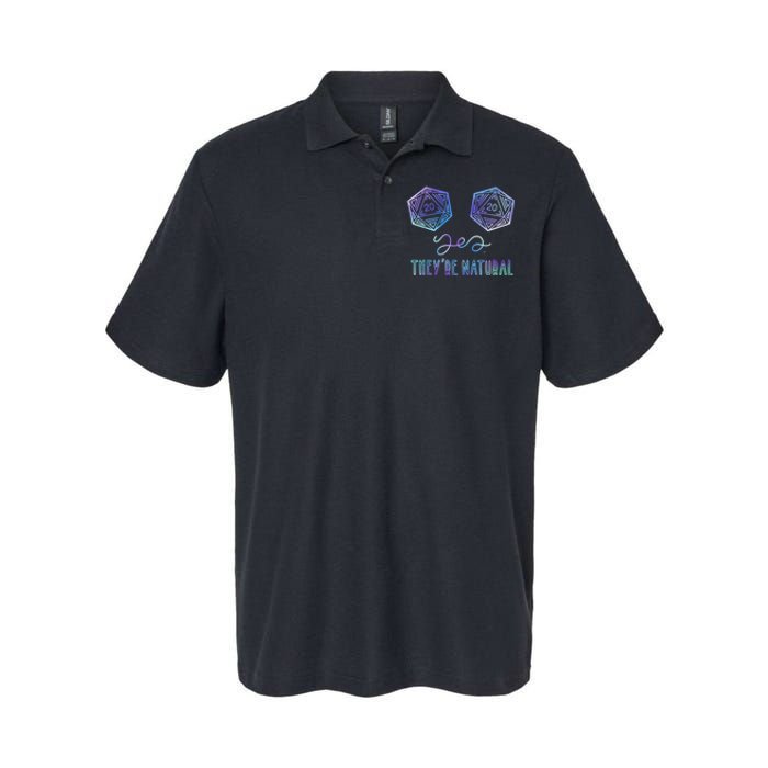 Fantasy Art, Nerdy Gaming, Yes They're Natural Softstyle Adult Sport Polo