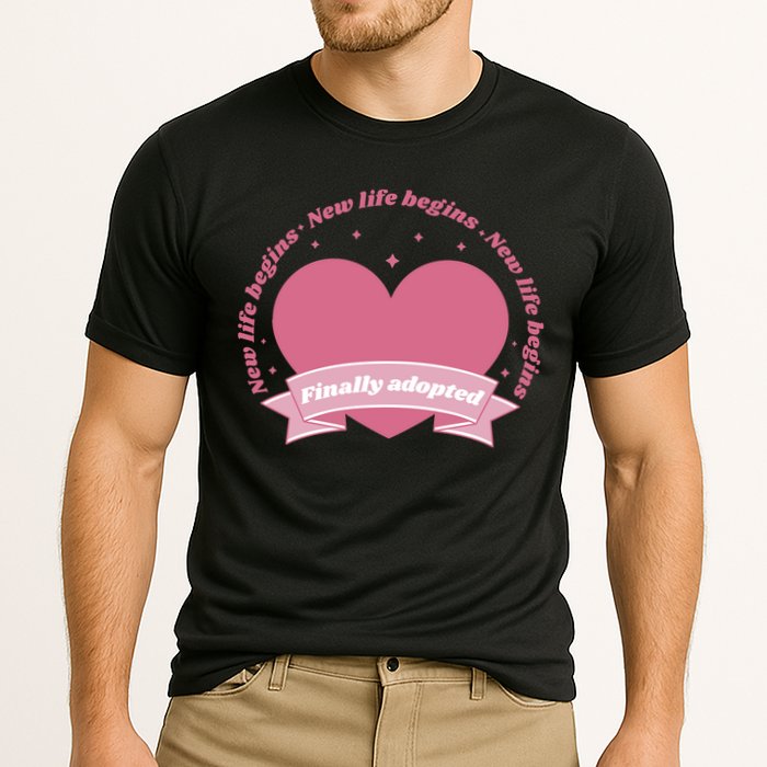 Finally Adopted New Life Begins Cooling Performance Crew T-Shirt