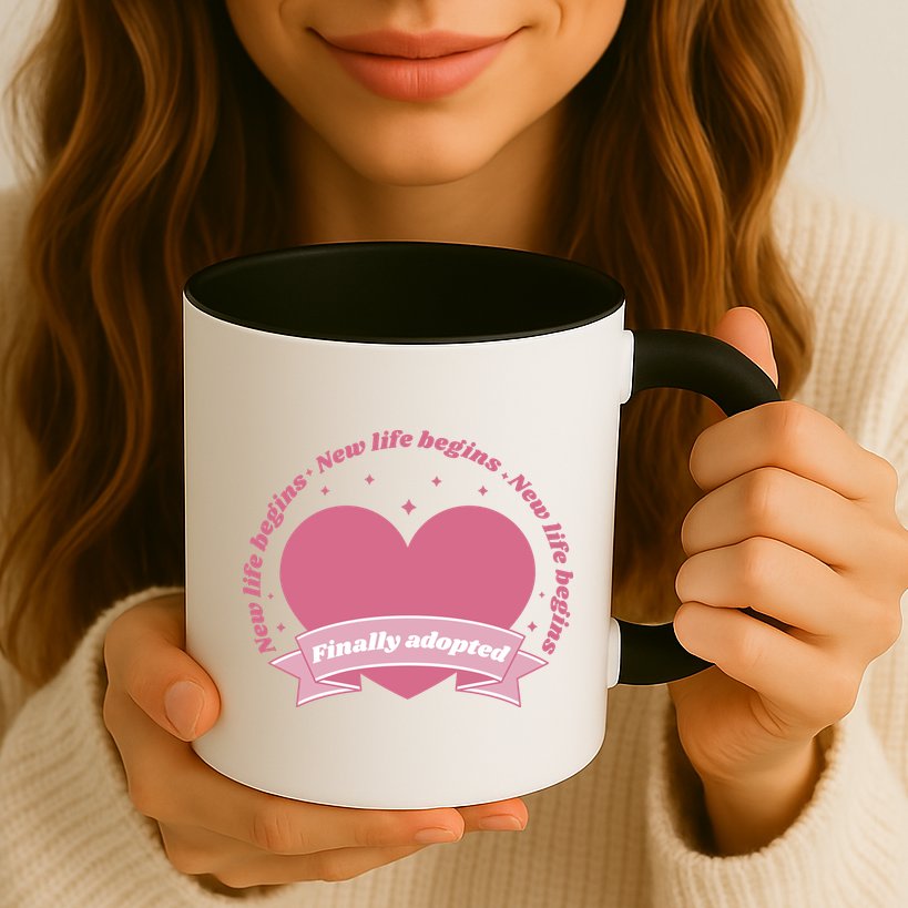 Finally Adopted New Life Begins Mug
