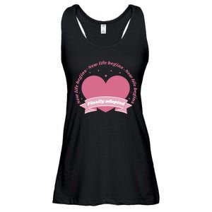 Finally Adopted New Life Begins Ladies Essential Flowy Tank