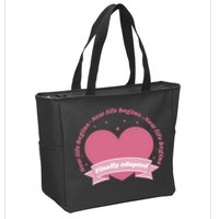 Finally Adopted New Life Begins Zip Tote Bag