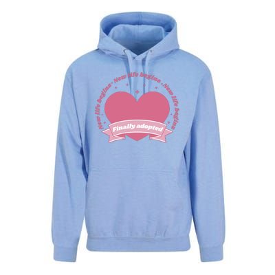 Finally Adopted New Life Begins Unisex Surf Hoodie