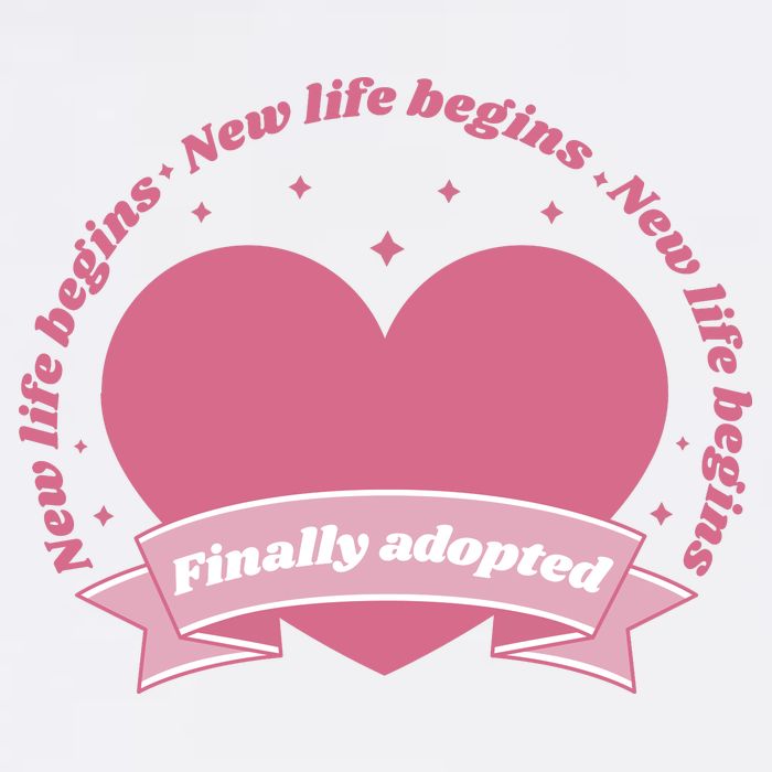 Finally Adopted New Life Begins Garment-Dyed Sweatshirt