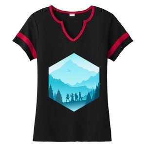 Fantasy Art Nerdy Gaming Geeky Gamer Ladies Halftime Notch Neck Tee