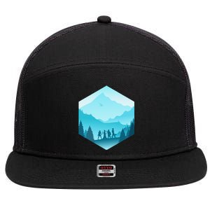 Fantasy Art Nerdy Gaming Geeky Gamer 7 Panel Mesh Trucker Snapback Hat