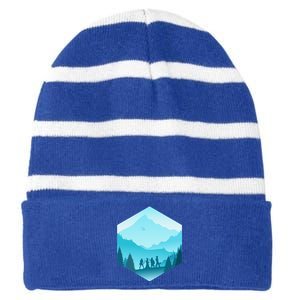 Fantasy Art Nerdy Gaming Geeky Gamer Striped Beanie with Solid Band