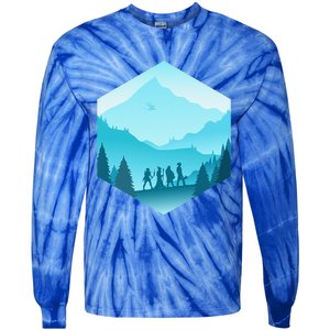 Fantasy Art Nerdy Gaming Geeky Gamer Tie-Dye Long Sleeve Shirt