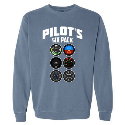 Funny Airplane Novelty Aviation Airplane Pilot Gift Garment-Dyed Sweatshirt