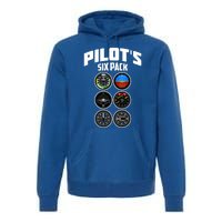 Funny Airplane Novelty Aviation Airplane Pilot Gift Premium Hoodie