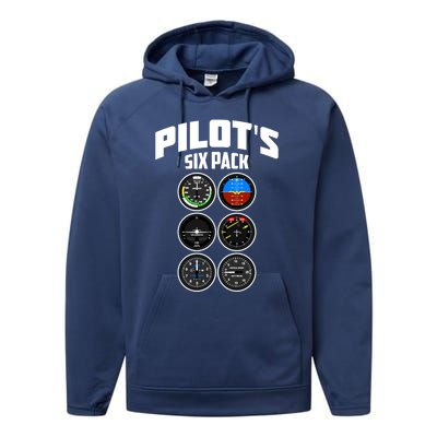 Funny Airplane Novelty Aviation Airplane Pilot Gift Performance Fleece Hoodie