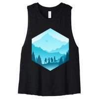 Fantasy Art Nerdy Gaming Geeky Gamer Women's Racerback Cropped Tank