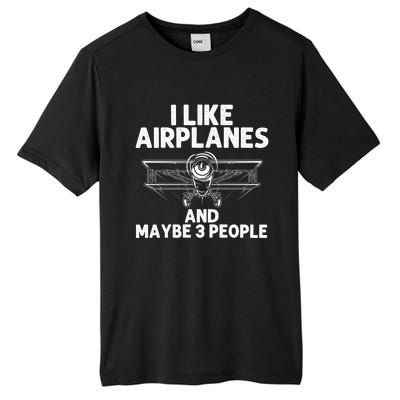 Funny Airplane Novelty Plane Aviation Pilot Gift Tall Fusion ChromaSoft Performance T-Shirt