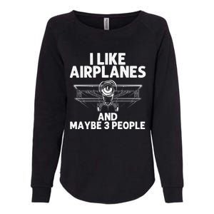 Funny Airplane Novelty Plane Aviation Pilot Gift Womens California Wash Sweatshirt