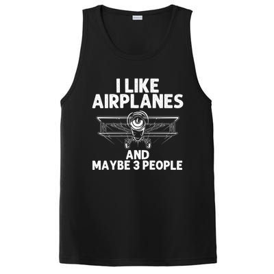 Funny Airplane Novelty Plane Aviation Pilot Gift PosiCharge Competitor Tank