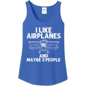 Funny Airplane Novelty Plane Aviation Pilot Gift Ladies Essential Tank