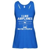 Funny Airplane Novelty Plane Aviation Pilot Gift Ladies Essential Flowy Tank