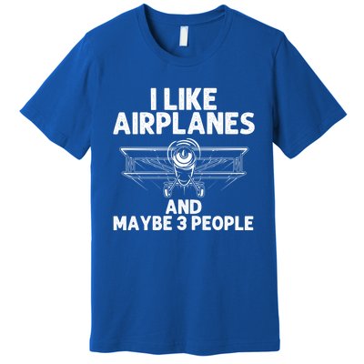 Funny Airplane Novelty Plane Aviation Pilot Gift Premium T-Shirt