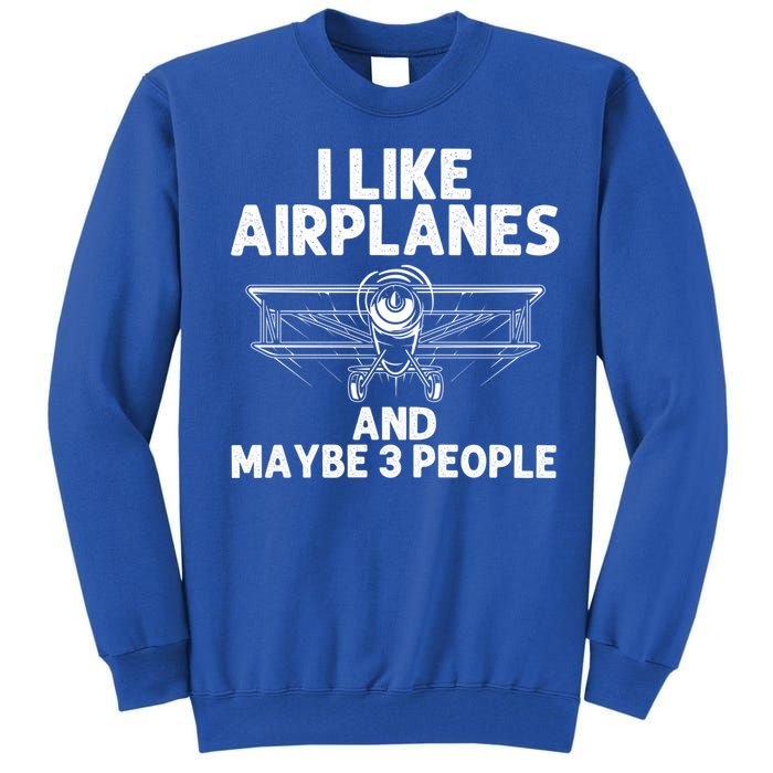 Funny Airplane Novelty Plane Aviation Pilot Gift Tall Sweatshirt