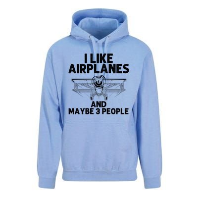 Funny Airplane Novelty Plane Aviation Pilot Gift Unisex Surf Hoodie