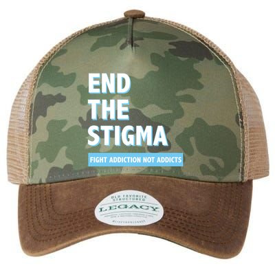 Fight Addiction Not Addicts End The Stigma Awareness Gift Legacy Tie Dye Trucker Hat