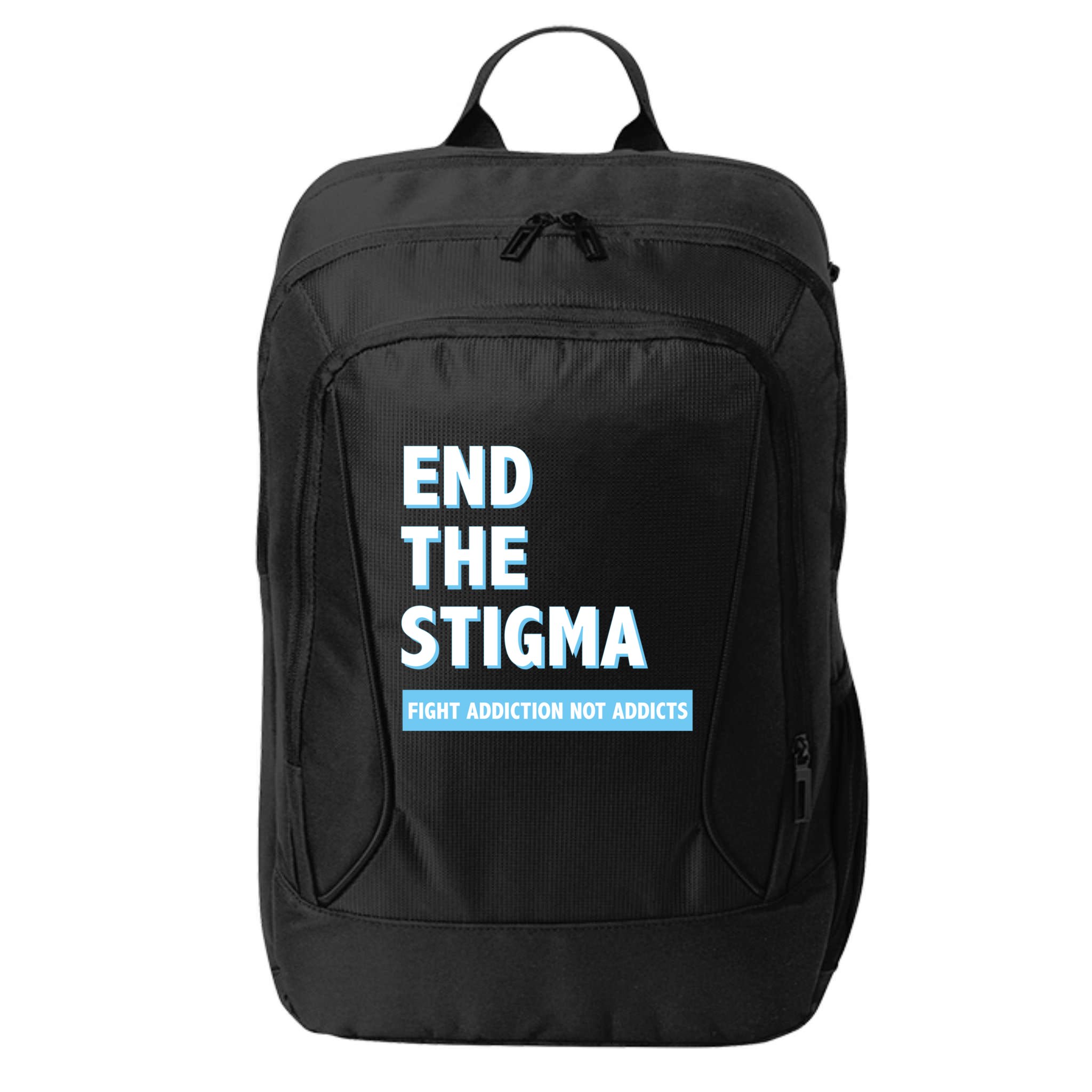Fight Addiction Not Addicts End The Stigma Awareness Gift City Backpack