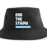 Fight Addiction Not Addicts End The Stigma Awareness Gift Sustainable Bucket Hat
