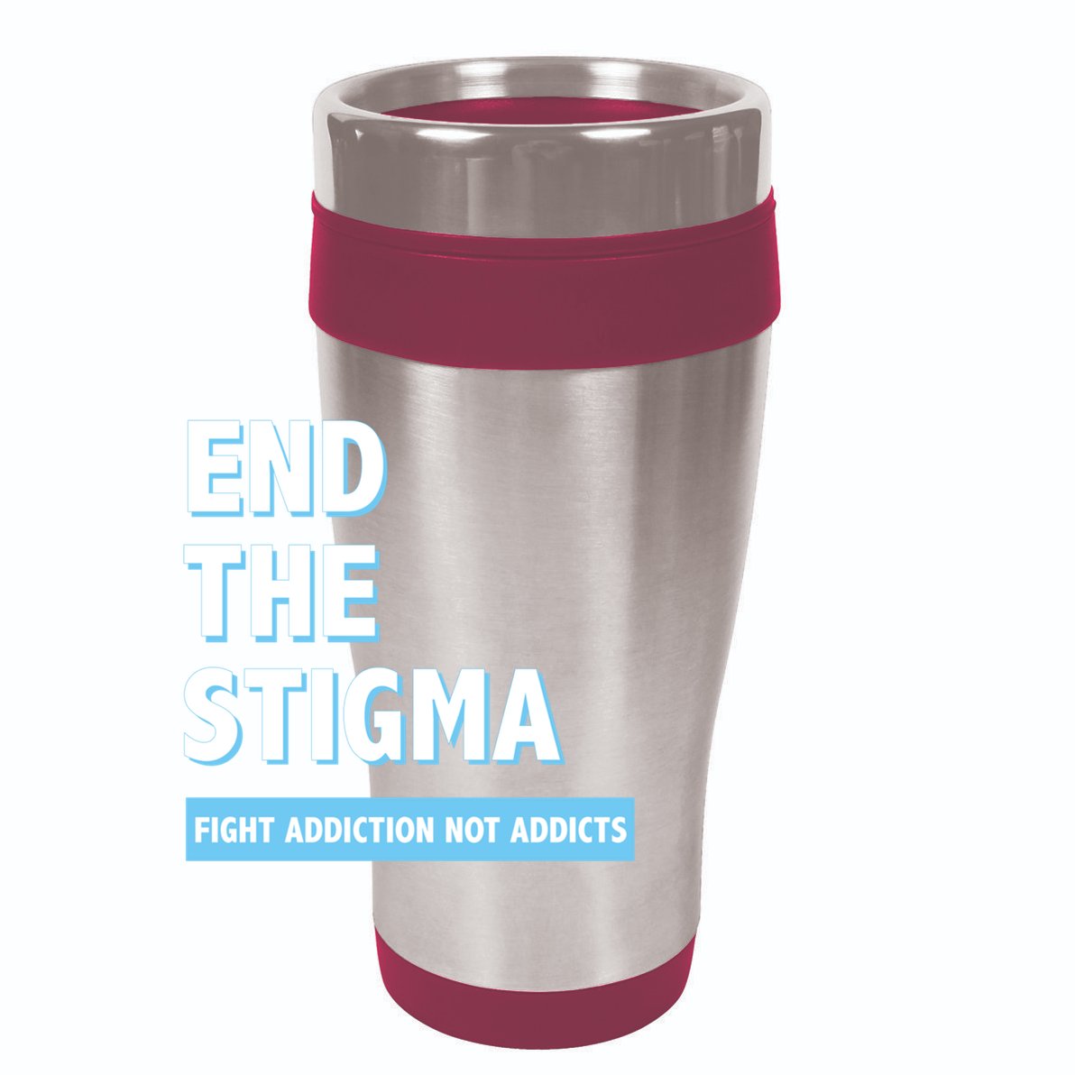 Fight Addiction Not Addicts End The Stigma Awareness Gift 15oz Campfire Ceramic Mug